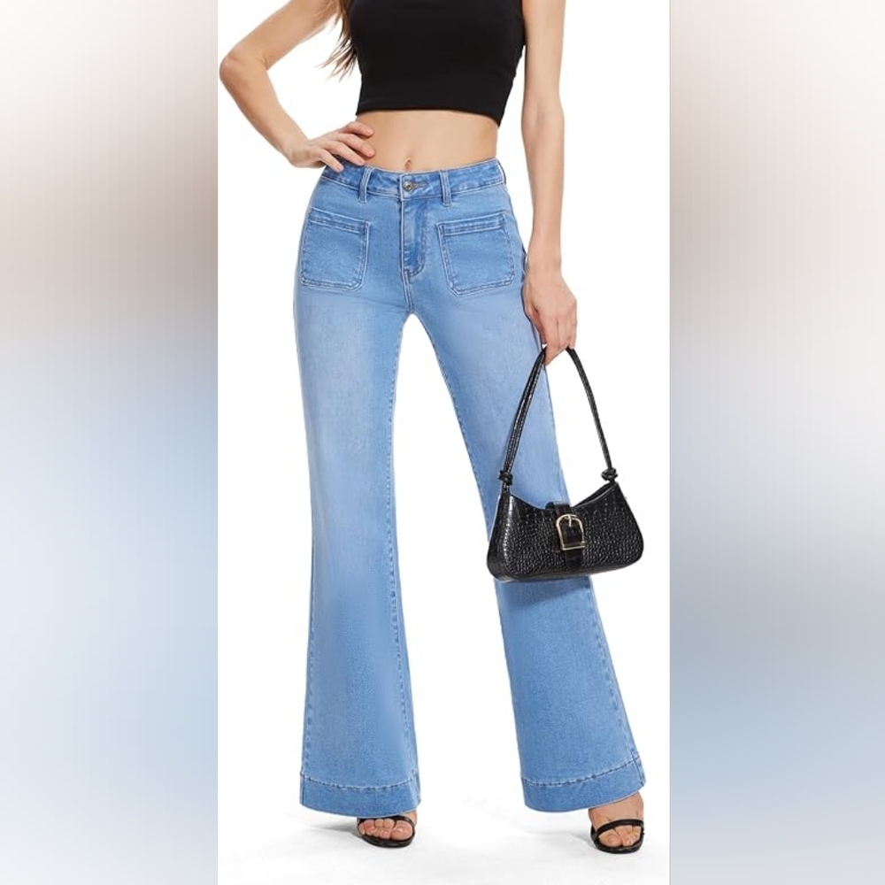 NEW Size 2 Flare Wide Leg Jeans